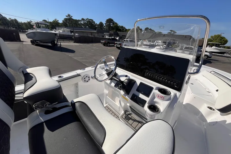 Slide: The Image of Interior view of the 2026 Tidewater 198 CC Adventure boat. - 6