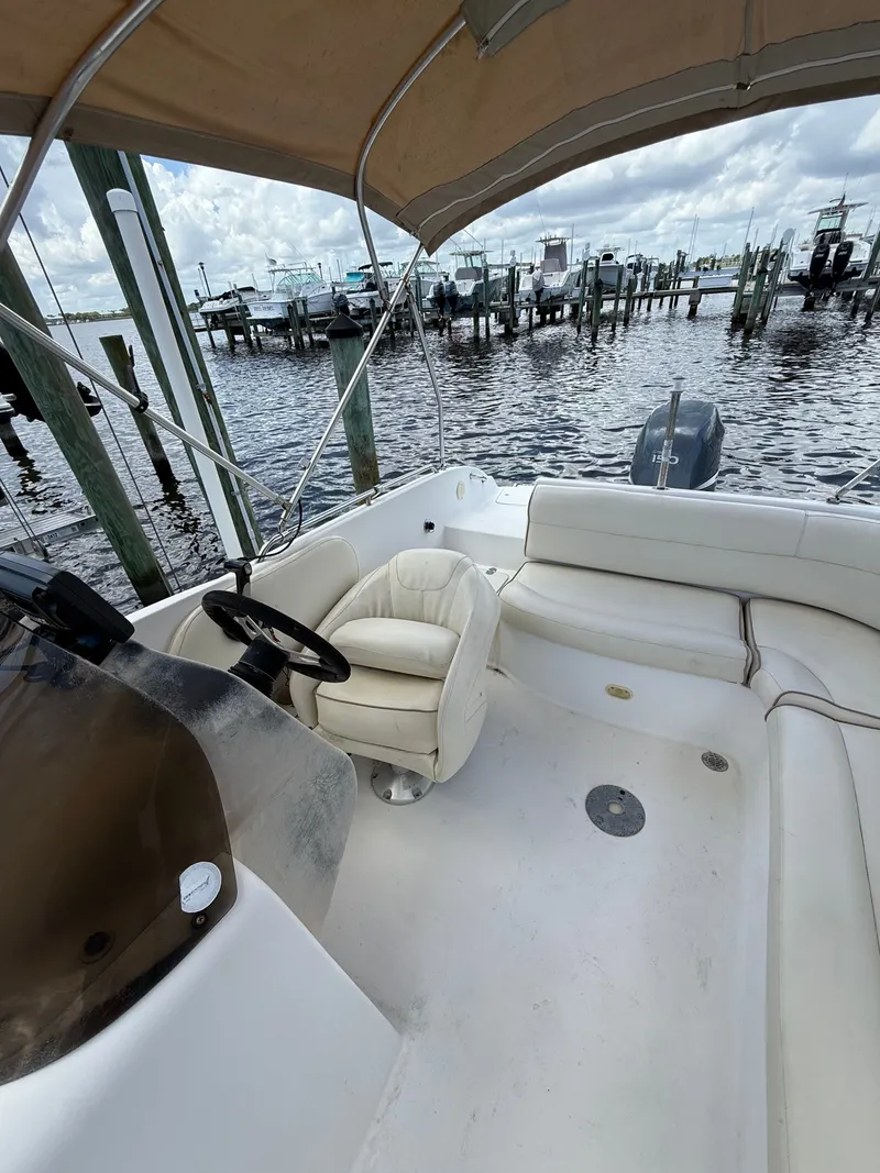 Slide: The Image of Interior view of a 2007 NauticStar 210 Sport Deck boat at the dock. - 9