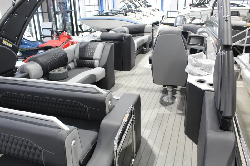 Slide: The Image of Luxurious interior of 2026 Avalon 2585 27-3 Excalibur LTD FL pontoon boat. - 8