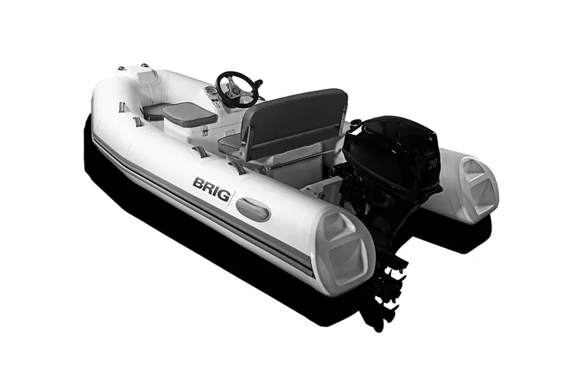 Slide: The Image of Manufacturer Provided Image: 2025 Brig Falcon 330 inflatable boat with outboard motor. - 3