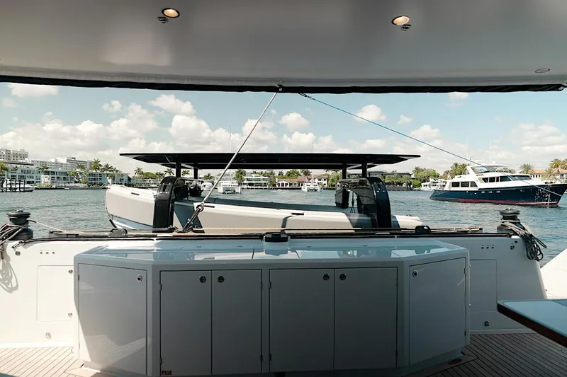 Slide: The Image of 2026 HH Catamarans HH60 yacht interior with scenic waterfront view. - 21