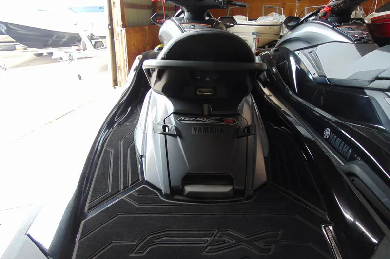 Slide: The Image of 2021 Yamaha WaveRunner FX Cruiser SVHO in a storage facility. - 5
