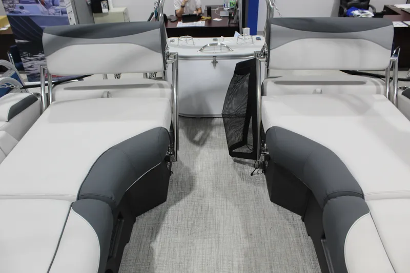 Slide: The Image of Luxurious seating on the 2026 Avalon 2385 25 LSZ QLS pontoon boat. - 6