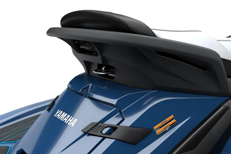Slide: The Image of Manufacturer Provided Image: 2026 Yamaha WaveRunner FX HO, blue rear view, showcasing sleek design and branding. - 11