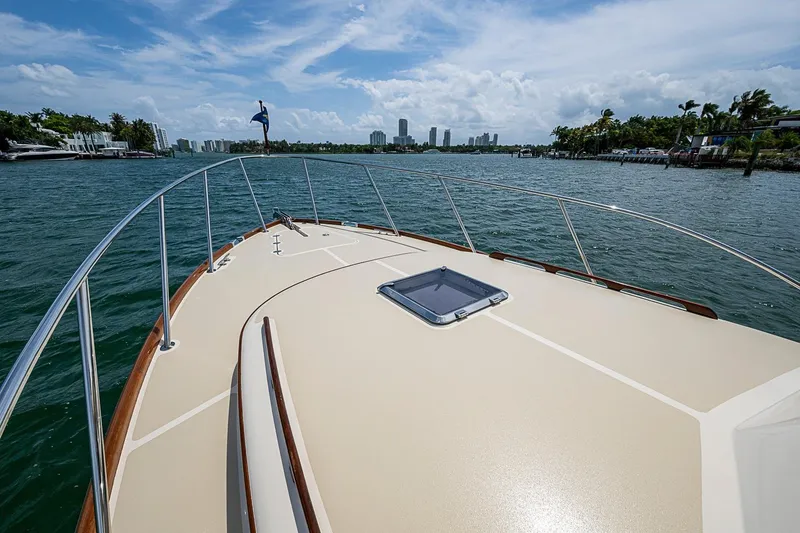 Slide: The Image of Hinckley Picnic Boat 37 MKIII cruising on a sunny day, 2011 model. - 19