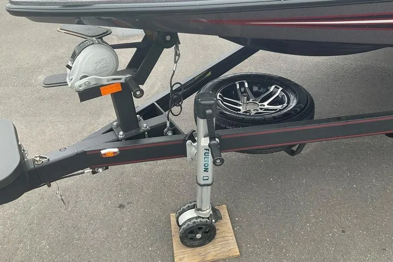 Slide: The Image of 2017 Skeeter FX21 LE boat trailer with Fulton jack and spare tire. - 38