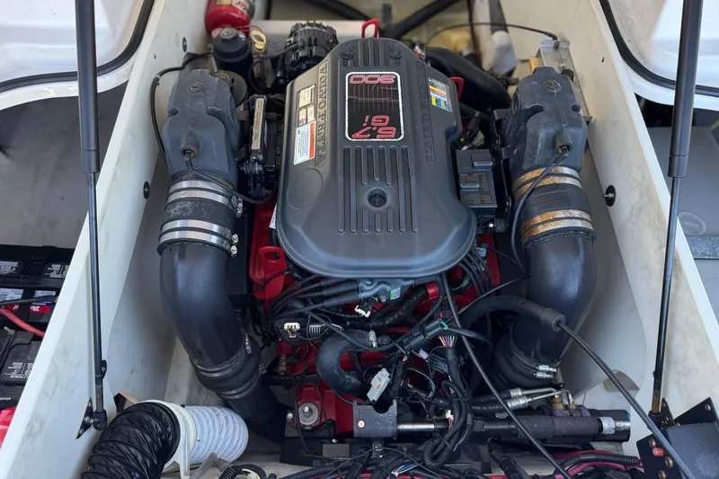 Slide: The Image of Engine compartment of a 2010 Regal 2300 RX Bowrider with Volvo Penta 8.1 engine. - 25