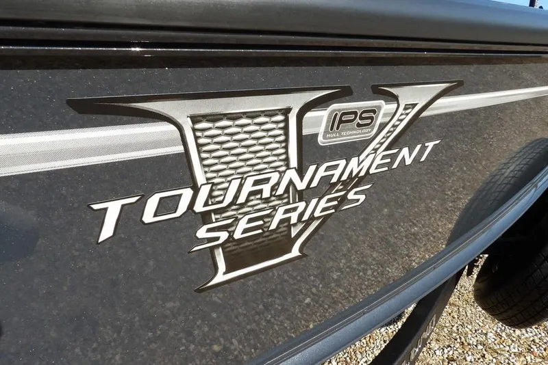 Slide: The Image of 2026 Lund 2075 Pro-V Bass XS Tournament Series logo with IPS hull technology. - 72