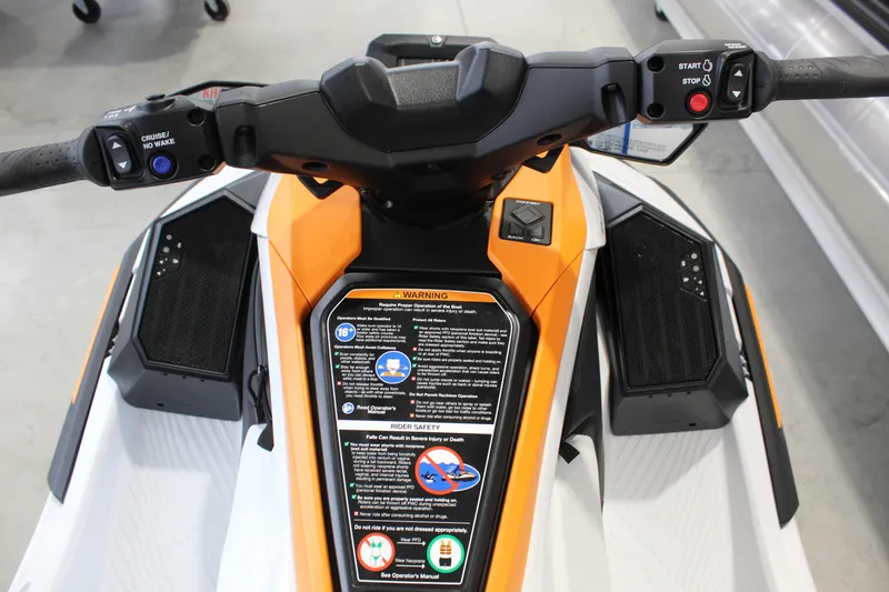 Slide: The Image of 2026 Yamaha WaveRunner JetBlaster LTD dashboard with controls and safety instructions. - 4