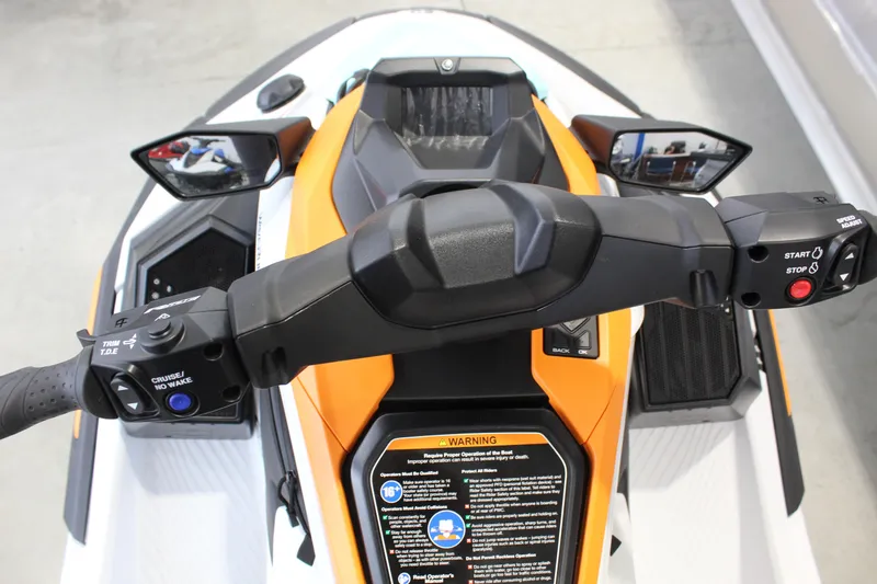 Slide: The Image of 2026 Yamaha WaveRunner JetBlaster LTD dashboard with controls and mirrors. - 5