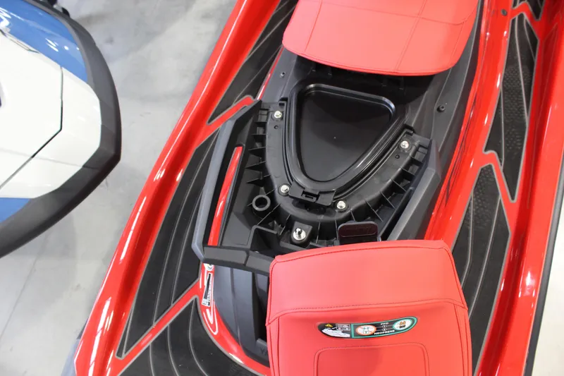 Slide: The Image of 2026 Yamaha WaveRunner GP SVHO in red, featuring sleek design and comfortable seating. - 7