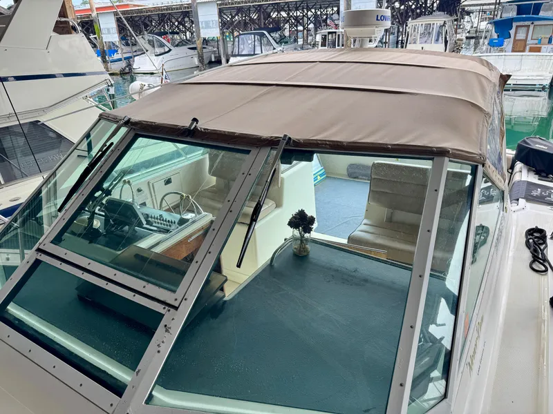 Slide: The Image of Electrical control panel on a 1988 Tiara Yachts 3100 Open boat. - 25
