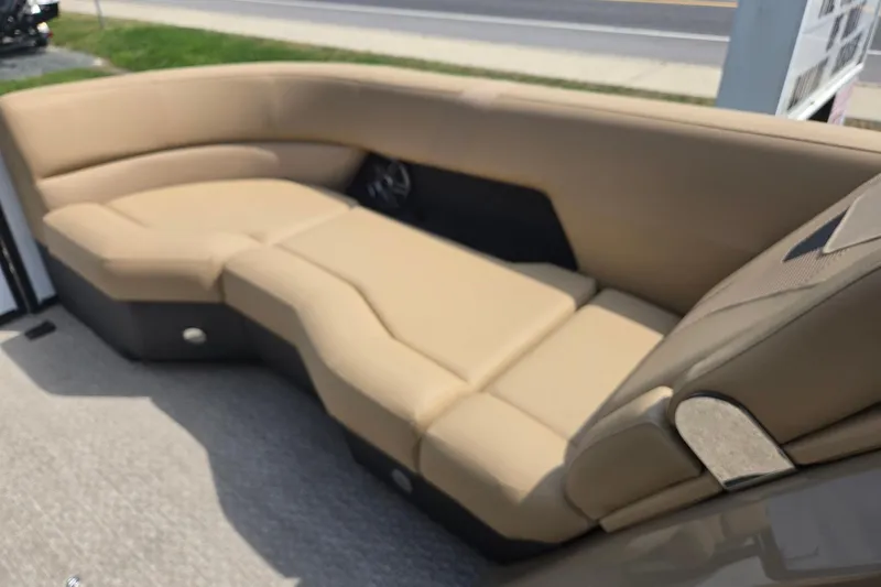 Slide: The Image of Luxurious beige seating on 2026 Evotti 523QL boat, showcasing comfort and style. - 38