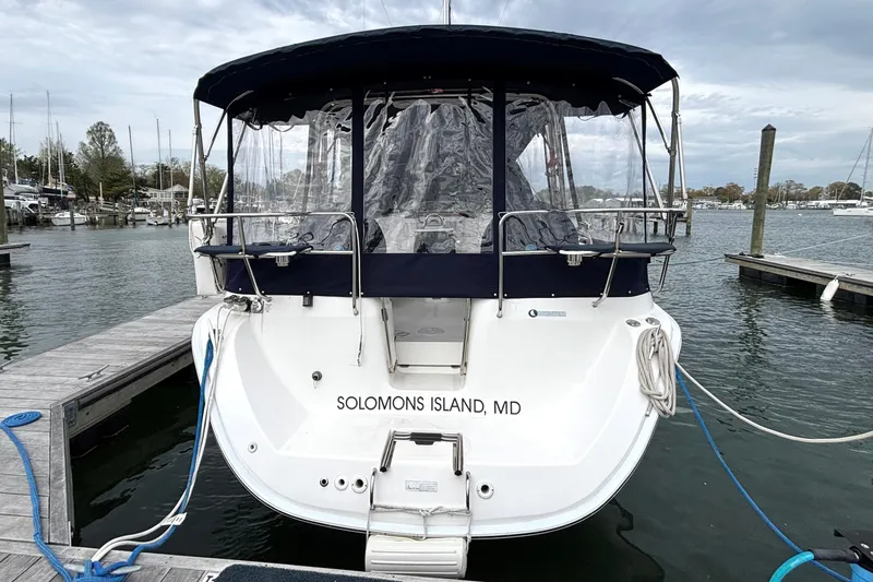 Slide: The Image of 2011 Hunter 39 sailboat docked at Solomons Island, MD marina. - 34