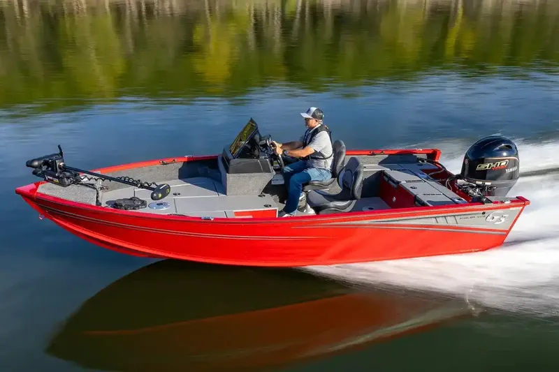 Slide: The Image of Manufacturer Provided Image: 2026 G3 Angler V178 C boat cruising on a calm lake. - 7