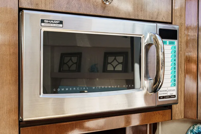 Slide: The Image of Sharp microwave oven in 2007 Carver 43 Motor Yacht kitchen. - 43