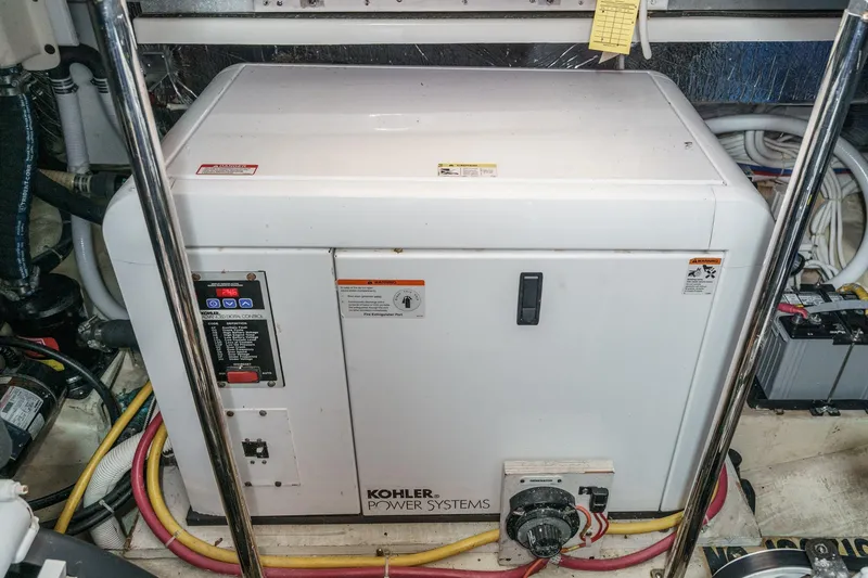 Slide: The Image of Kohler power system in 2007 Carver 43 Motor Yacht engine room. - 60