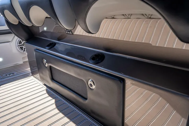 Slide: The Image of 2023 Nor-Tech 500 Sport interior with sleek seating and modern design elements. - 33