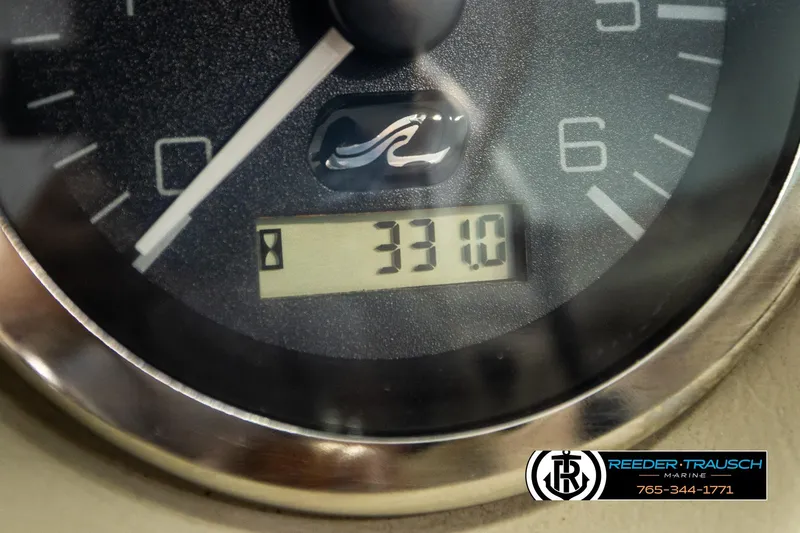 Slide: The Image of Close-up of a 2003 Sea Ray 200 Bow Rider gauge showing 331 hours. - 39