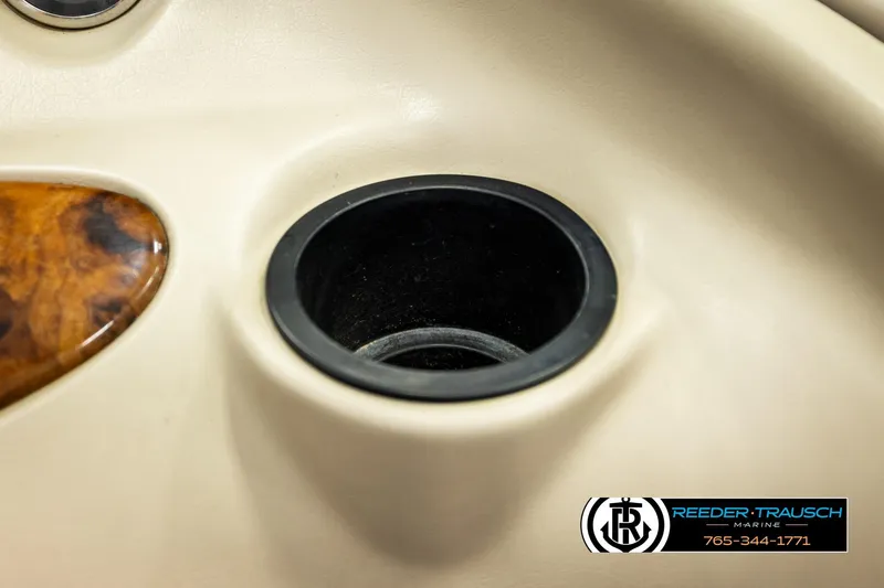 Slide: The Image of Cup holder detail on 2003 Sea Ray 200 Bow Rider boat interior. - 40