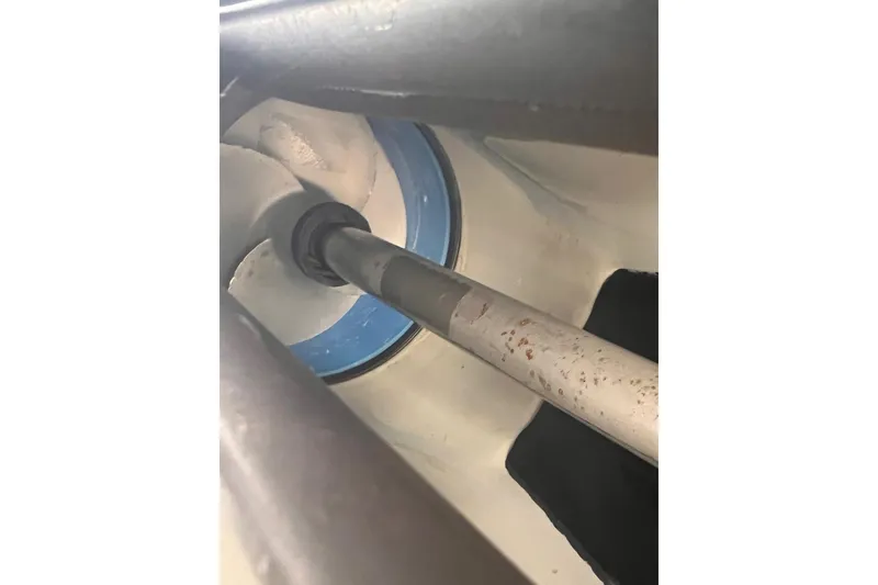 Slide: The Image of Close-up of Sea-Doo FishPro Sport 170's internal mechanical component, 2022 model. - 11