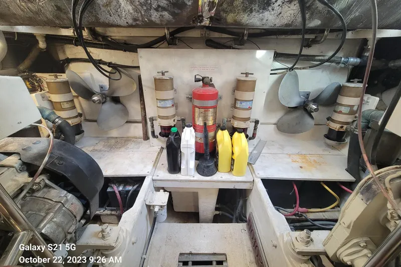 Slide: The Image of Engine Compartment Aft w/ Spare Props - 47