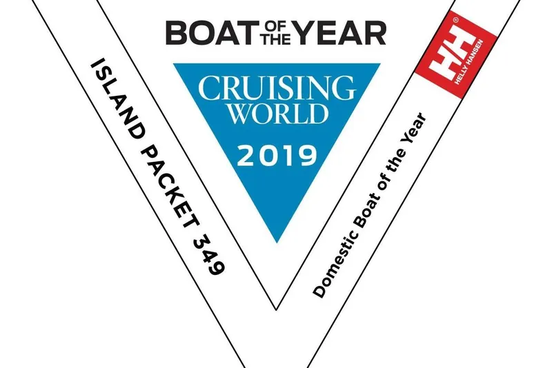 Slide: The Image of Island Packet 349 awarded 2019 Cruising World Domestic Boat of the Year. - 19