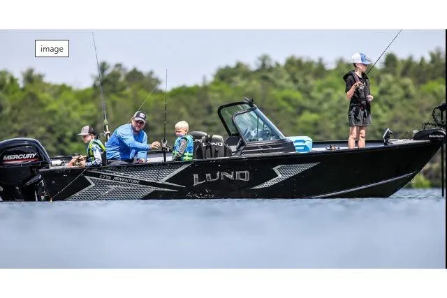 The Image of 2026 Lund 1775 Adventure Sport boat with family fishing on a lake. - 1