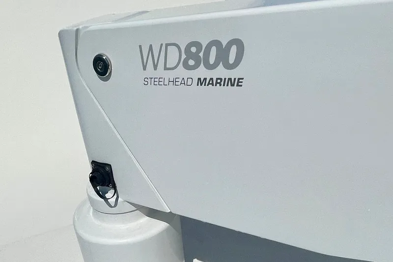 Slide: The Image of Steelhead Marine WD800 component on 2006 Cabo 40 Flybridge yacht. - 88