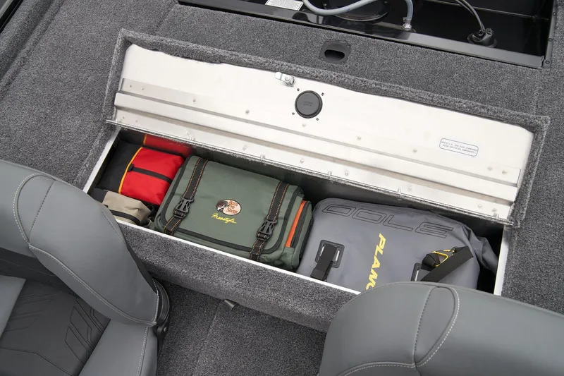 Slide: The Image of Storage compartment in Tracker Pro 170 boat, model 2025. - 29