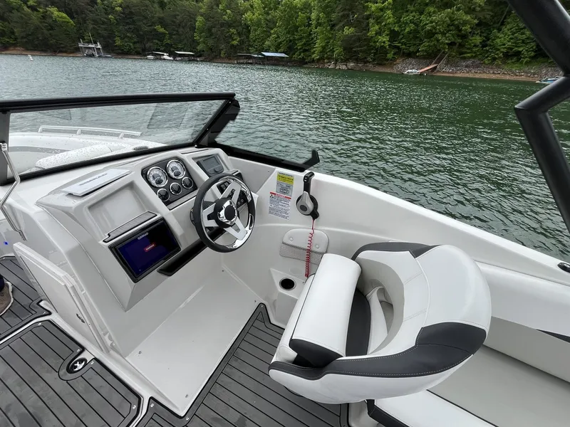 Slide: The Image of Interior view of Starcraft SVX OB 230 DC OB boat, year 2025. - 7