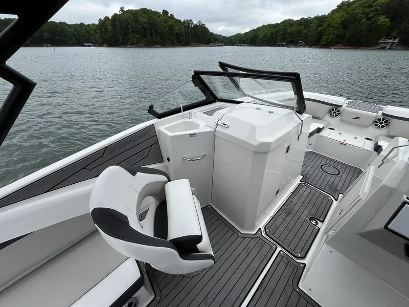 Slide: The Image of Interior of Starcraft SVX OB 230 DC OB boat, 2025 model. - 8