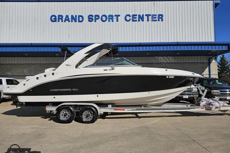 The Image of 2010 Chaparral 276 SSX boat on trailer at Grand Sport Center. - 1