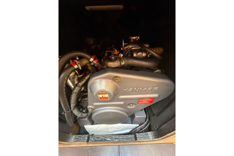 Slide: The Image of Yanmar engine in a 2008 Beneteau First 50 sailboat. - 22