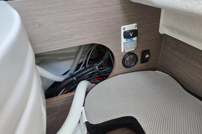 Slide: The Image of Interior wiring and controls of 2023 Beneteau Flyer 8 SPACEdeck boat. - 15