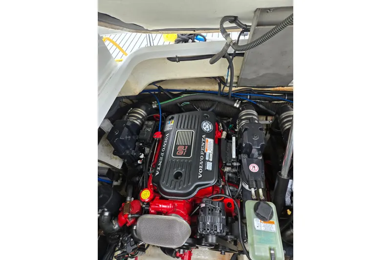 Slide: The Image of Engine compartment of a 2007 Formula 34 Performance Cruiser with Volvo Penta engine. - 26