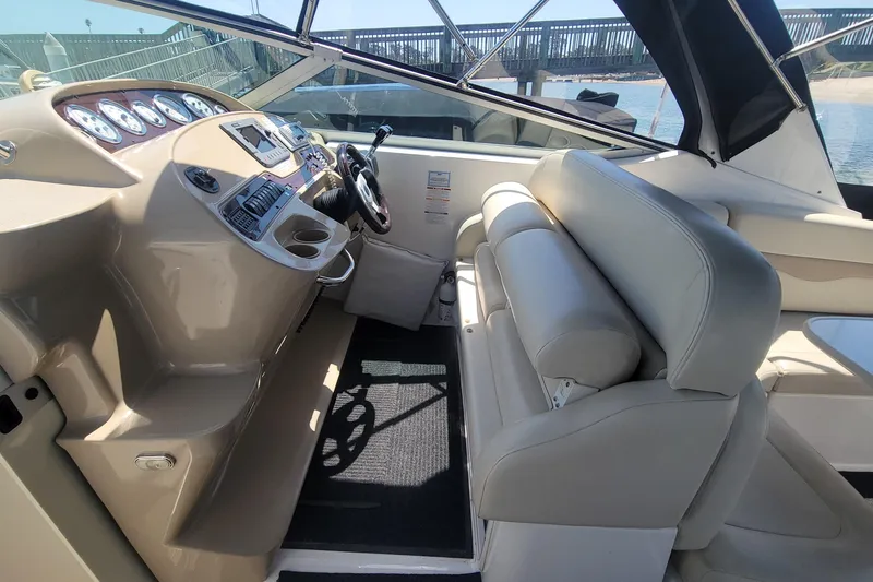 Slide: The Image of 2003 Chaparral 320 Signature helm companion seating w bolster seating - 5