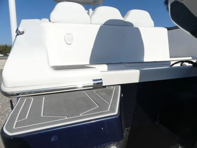 Slide: The Image of Carrera Boats 2018 Sport Fishing boat, white seating design. - 14