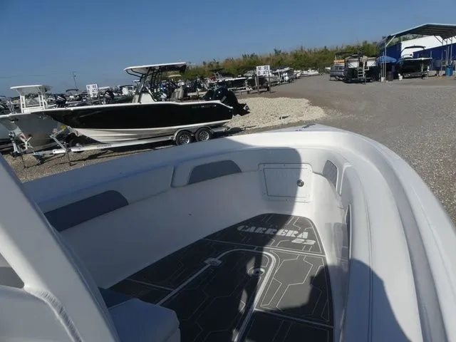 Slide: The Image of 2018 Carrera Sport Fishing boat at a boatyard. - 17