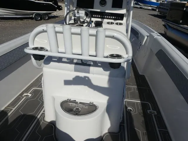 Slide: The Image of Interior view of a 2018 Carrera Sport Fishing boat. - 26