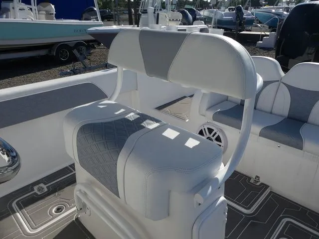 Slide: The Image of 2018 Carrera Boats Sport Fishing seating area with upholstery. - 33