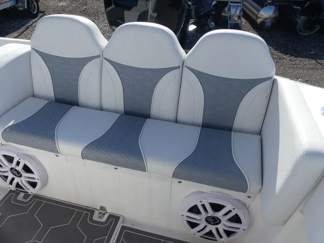 Slide: The Image of Carrera Boats 2018 seating with speakers, Sport Fishing model. - 35