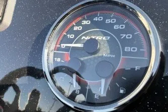 Slide: The Image of Speedometer of a 2026 Nitro Z20 XL, displaying speed in MPH. - 6
