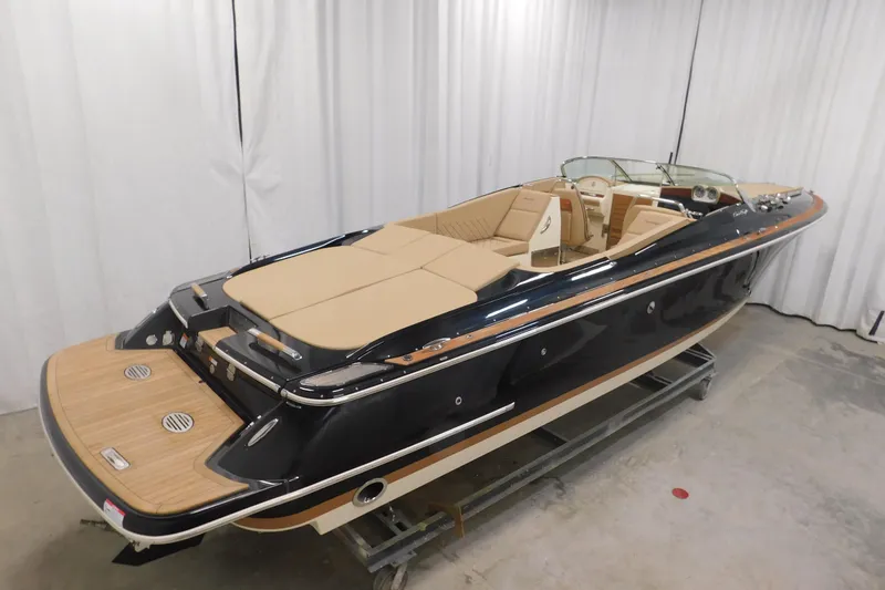 Slide: The Image of 2022 Chris-Craft Corsair 34 luxury boat with sleek design and elegant interior. - 12