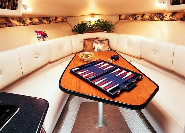 Slide: The Image of Chaparral Signature 270 boat on calm water at sunset, 2000 model. - 7