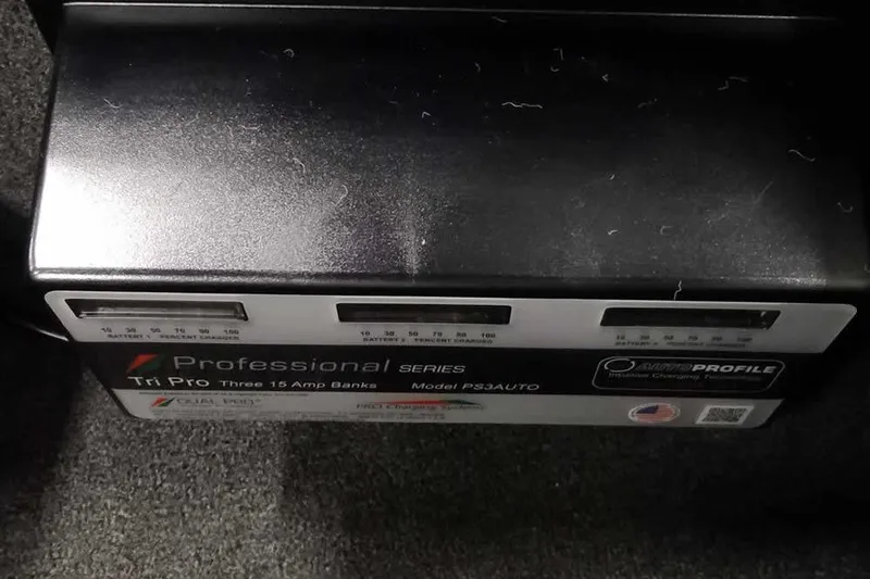 Slide: The Image of Battery charger, Professional Series Tri Pro, three 15 Amp banks, Model PS3AUTO, 2026 Ranger 1880MS A Pack. - 11