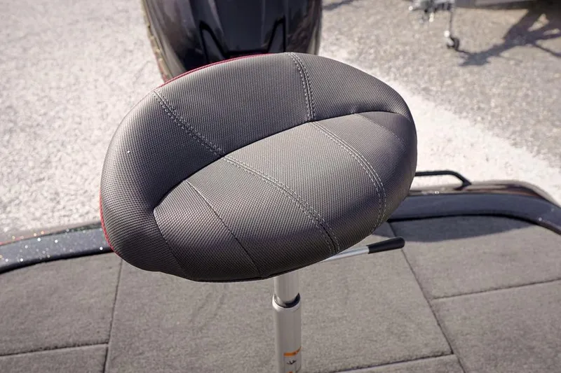 Slide: The Image of 2026 Skeeter ZX200 boat seat with textured gray upholstery. - 34