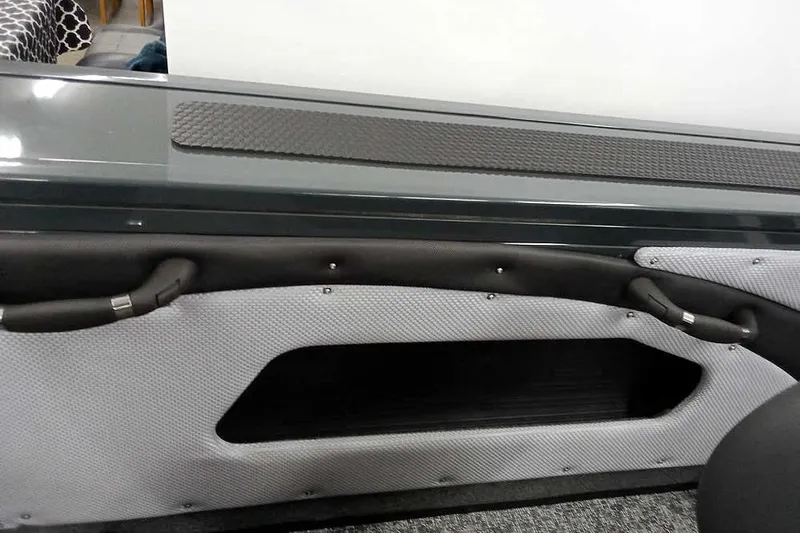 Slide: The Image of Interior detail of 2026 Ranger VX1888 WT boat, featuring sleek design and textured materials. - 25