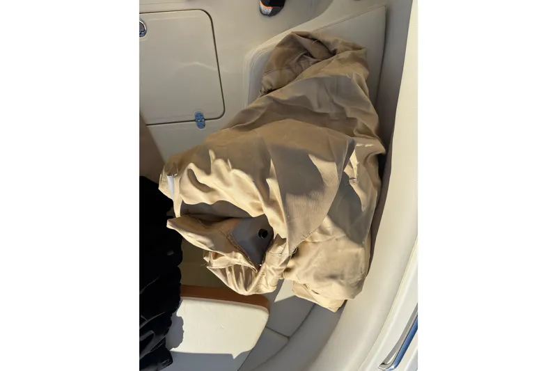 Slide: The Image of Beige fabric on Chris-Craft Catalina 26 boat seat, 2013 model. - 29