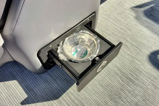 Slide: The Image of Pull-out drawer with a wrapped bowl in a Viaggio V22U, 2026 model. - 12